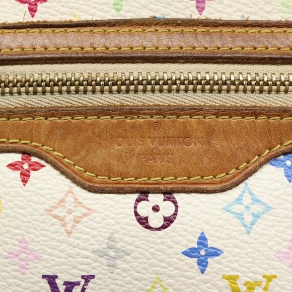 LOUIS VUITTON Monogram Multicolor Pochette GM Pouch White - Picture 11 of 16